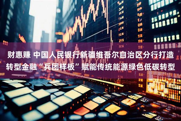 财惠赚 中国人民银行新疆维吾尔自治区分行打造转型金融“兵团样板”赋能传统能源绿色低碳转型