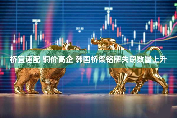 桥宜速配 铜价高企 韩国桥梁铭牌失窃数量上升